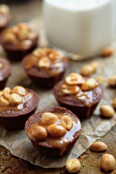 Snickers Brownie Bites | My Baking Addiction