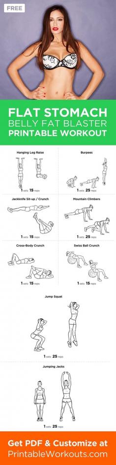 Looking to firm and flatten your stomach for the summer months ahead? This workout will do all that and burn fat at once. - Click image to find more health posts