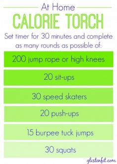 At Home Calorie Torch Workout