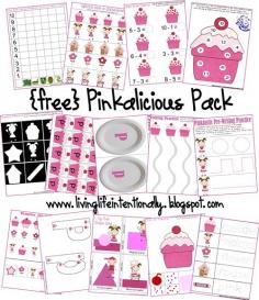 Preschool Worksheets - Pinkalicious Theme for 2-6 year olds #preschool #kindergarten