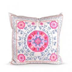 Pretty Pink Suzani Pillow - Furbish Studio