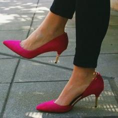 Pink heels make any day happier.
