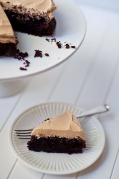 Devil's Food Cake with Peanut Butter Frosting