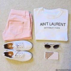 How to Chic: AIN'T LAURENT WITHOUT YVES TEE - OUTFIT SET