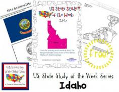 US State Study of the Week Weekly Series FREE Idaho Pack #statestudy #freeprintable #homeschool