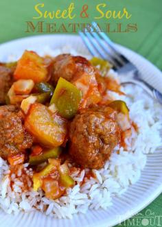 Grandma's Sweet and Sour Meatballs - Mom On Timeout