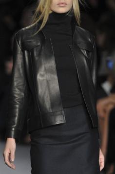 Tom Ford Fall 2014 London // Leather sewing techniques - www.universityoff...