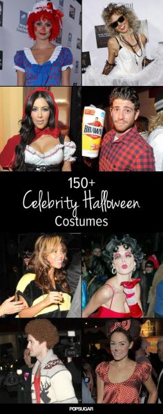 Celebrity Halloween Costume Inspiration! It's not too early to start planning!