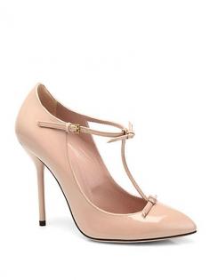 #Gucci Beverly Patent Leather T-Strap Pumps #Saks.com