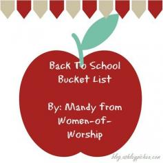 Back to School Bucket List | part of the summer bucket list series on blog.ashleypichea...