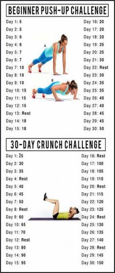 Thriving 30 Day Challenges // Push-Ups & Crunch Challenge #pinaholicmyrie