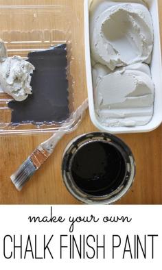 easy way to make chalk finish paint