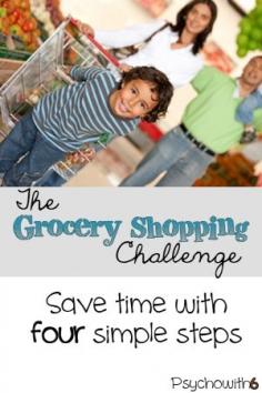 Take the grocery shopping challenge and save time and money!