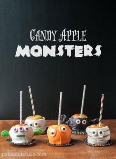 candy-apple-monsters I Heart Nap Time | I Heart Nap Time - Easy recipes, DIY crafts, Homemaking