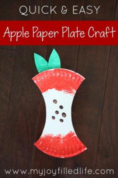 Apple Paper Plate Craft