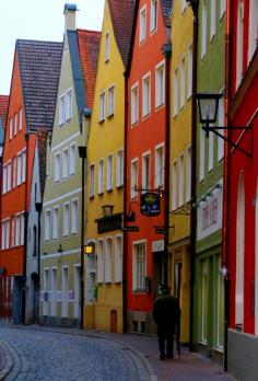 Colourful houses in Landshut - Germany