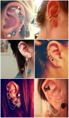 Piercing Types and 80 Ideas On How to Wear Ear Piercings #piercings #earpiercings #accessories