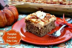 Mommy's Kitchen - Country Cooking & Family Friendly Recipes: Easy Pumpkin Caramel Poke Cake