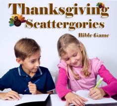 thanksgiving bible game scattergories
