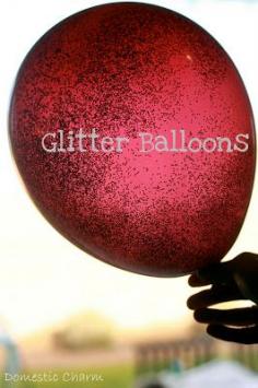 Domestic Charm: Glitter Balloons