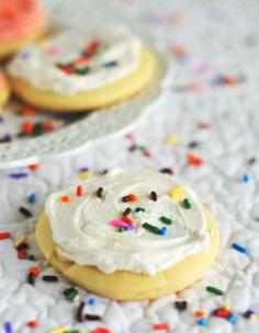 Vanilla bean frosted sugar cookies