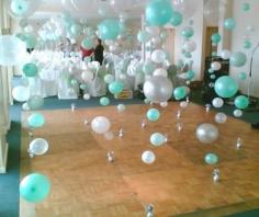 Bubble balloons. These would be awesome decoration for an underwater themed childs party (Or maybe for something more sophisticated, too!)