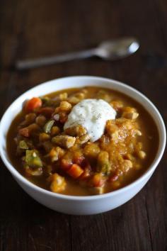 Pumpkin Chicken Chili