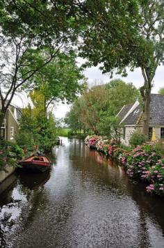 Picturesque village of Broek in Waterland, Netherlands