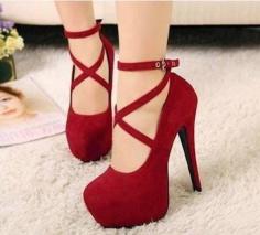 Sexy Fashion Womens Platform Pumps Strappy Buckle Stiletto High Heels Shoes