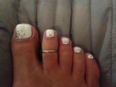 wedding toe nail art ideas | Wedding - Manicures And Pedicures - Bride's Bridal Look
