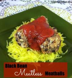 Black Bean Meatless Meatballs