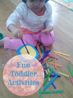 Fun and frugal activities for your toddler #homeschool #toddlers
