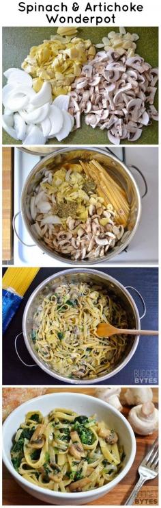 Spinach and Artichoke Wonderpot - 21 Simple One-Pot Pastas