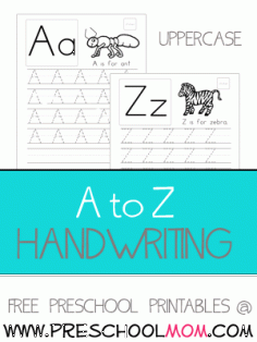 Preschool Printables Handwriting Tracing Pages