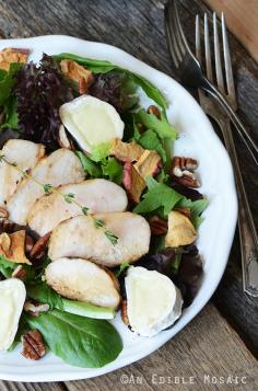 Apple, Onion, and Thyme Marinated Chicken Salad with Toasted Pecans Recipe