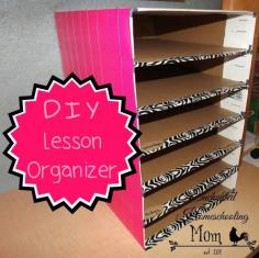 Create your own weekly lesson organizer with this easy to make DIY Lesson Organizer.