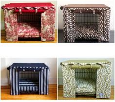 Dog crate covers - I could probably make one of these to match my stuff!