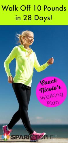 Follow one of the three programs that Coach Nicole designed for Family Circle to help you shed up to 10 pounds in one month--just by walking. via @SparkPeople