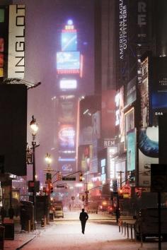 Foggy Times Square by Paolafpf