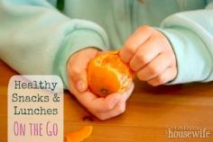 Healthy Snacks and Lunches On the Go | The Happy Housewife