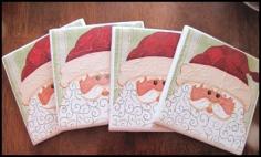 Easy Tile Coasters Made with Drink Napkins.......I am Soooo doing this for Christmas gifts!!!