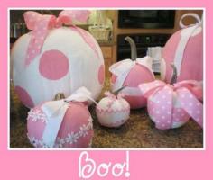 My kind of pumpkins!  Celebrating Fall and Breast Cancer Awareness month!  Besides who doesn't love pink!