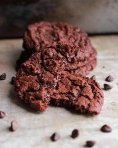 Double Chocolate Chip Cookies - Double Chocolate Chip Cookies are a real classic and this recipe will not disappoint – they are moist chewy and a wonderful treat for chocolate lovers everywhere!