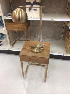 Threshold gold bold accent table and table lamp. #target