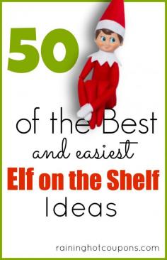 50 Easy and Creative Elf on the Shelf Ideas with Pictures