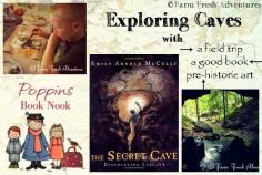 Exploring Caves with a field trip, a good book and prehistoric art #poppinsbooknook #caveart