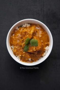 Clean Eating Pumpkin Chicken Curry #cleaneating #chicken #slowcooker #crockpot #paleo #healthyrecipe #healthydinner #glutenfree