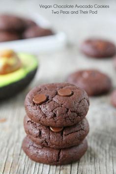 Vegan Chocolate Cookies on twopeasandtheirpo... Rich, chocolaty, fudgy-you will never know these cookies are healthy!