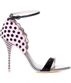 Sophia Webster Yinka Polka-Dot & Stripe Sandals