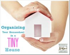 Organizing Your Homeschool in a Tiny House via www.RaisingLifelo...